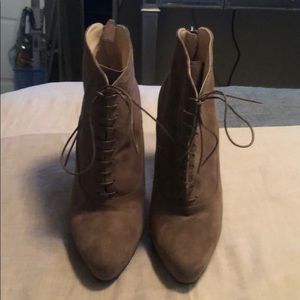 Brown Prada ankle boots in suede size 40.5